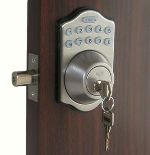 Lockey E Digital Keyless Electronic Deadbolt Door Lock Satin Chrome